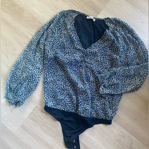 A&F floral bodysuit